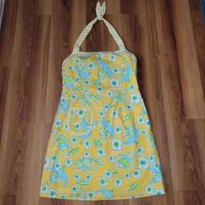 Vintage Lilly Pulitzer Les Monkey Halter Sundress